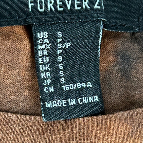 Women’s Small Tie Dye T Shirt Humor Brown Black Grunge Boho Streetwear Artsy - Picture 9 of 11